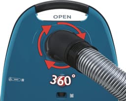 Stofzuiger met zak - Cilinder stofzuiger - Krachtig schoonmaken - Stil 69 dB - 35L XL tank - Blauw — thumbnail 4