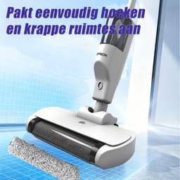 Alles-in-één vloerreiniger – 180W 3-in-1 draadloze stofzuiger, dweil & droogreiniger, elektrische dweil voor meerdere oppervlakken (nat/droog), sproeifunctie en stofzuigfunctie, dubbel tanksysteem, 60 minuten gebruiksduur, gemotoriseerde turbokop — thumbnail 3
