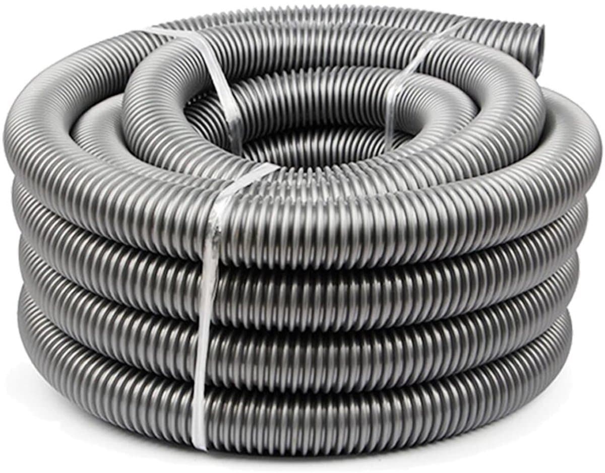 Stofzuigerslang Universeel - 20 meter Zilver - DN38 — afbeelding 1