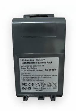 SIDANO® Vervangende Accu - Batterij geschikt voor Dyson V8 - 4000mAh — thumbnail 2