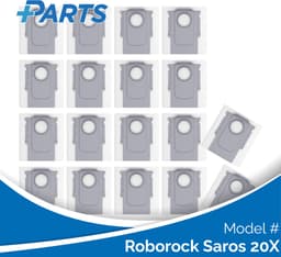 Roborock Saros 20X Stofzakken (18 Stuks, Plus.Parts® alternatief voor 8.02.0239) — thumbnail 1