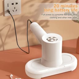 Namajunas - Huisstofmijt Stofzuiger - Bedstofzuiger - Matrasreiniger - Kruimelzuiger - Mijtzuiger met uv-licht - matrasreiniger - bedstofzuiger met HEPA-permanente stofreservoir - Mini-handstofzuiger voor Matrassen, Bedden - Geluidsdempend ontwerp — thumbnail 4