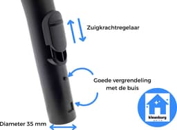 Telescoop Buis en Handgreep geschikt voor Miele S500, S700, S4000 en S5000 Series - 35 mm — thumbnail 2