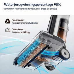 Jurrys Stofzuiger - Dweil - Steelstofzuiger - Elektrisch - 3-in-1 - Nat en droog - Zelfreinigend - Afmeting 335×28.5×69 cm — thumbnail 2