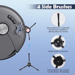 Accessoires gescht voor Roborock S8 MaxV Ultra Stofzuiger, 2 Hoofdborstels, 4 HEPA-filters, 4 Dweilen, 4 Zijdoppen, 4 Stofzakken, 4 Zijborstels, 1 Zelfreinigende Borstel, 1 Borstelset — thumbnail 2