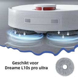 2 x Dweildoeken - Dweilpads- Robotstofzuiger dweil pads , Geschikt voor Dreame L10s Ultra, L10s Pro - Reiniging en decontaminatie — thumbnail 3