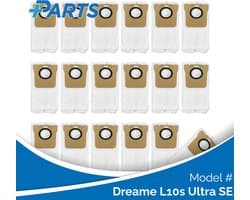 Dreame L10s Ultra SE Stofzakken (18 Stuks, Plus.Parts® alternatief voor RDB3)