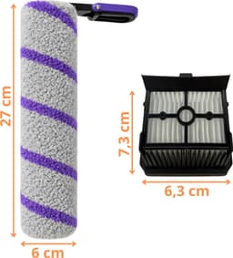 Accessoirespakket voor Rowenta X-Clean 10 - Microvezelborstelrol en HEPA-filter — thumbnail 3