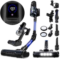 Draadloze Verticale Stofzuiger 400W met Turbo Borstel en Accessoires — thumbnail 1