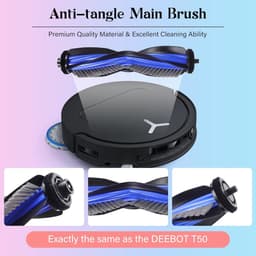 Accessoires gescht voor Ecovacs Deebot T50 Pro Omni/T50 Omni-stofzuiger, 1 hoofdborstel, 4 reinigingsdoeken, 4 zijborstels, 4 HEPA-filters, 6 stofzakken, 1 reinigingsgereedschap — thumbnail 2