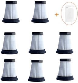 HEPA Filter - 8 Stuks - Geschikt voor Moosoo K12 K12 PRO K13 - Stofzuigerfilter - Stofzuiger Accessoires - Vervanging Filter - Voor Handheld Draadloze Stofzuiger - Met Filterborstel — thumbnail 1