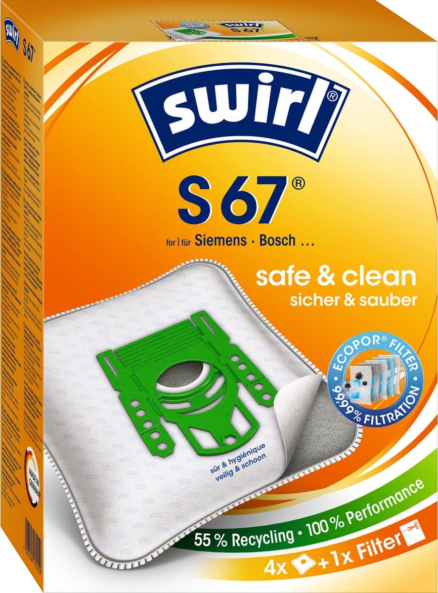 Swirl Stofzuigerzakken S67 4 stuks — afbeelding 1