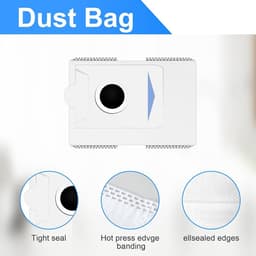Accessoireset gescht voor Ecovacs Deebot X5 Omni/X5 Pro robotstofzuiger met 1 rolborstel, 2 HEPA-filters, 6 dweilen, 4 stofzakken, 6 zijborstels, 1 reinigingsborstel, reserveonderdelen voor veegmachines — thumbnail 2