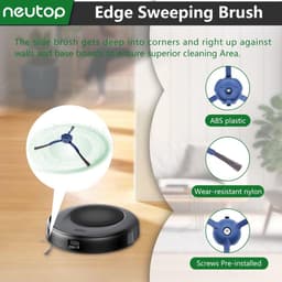 Geschikt voor accessoires voor de eufy omni C20 robotstofzuiger: hoofdborstel, zijborstel, filter, dweil en stofzak — thumbnail 3