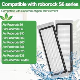 PromoHome 4 stuks HEPA-filters Geschikt voor Xiaomi Roborock S6 S5 MAX S6 Pure S6 MaxV S60 S65 S5 S50 S55 E25 E35 — thumbnail 5