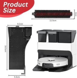 PromoHome Vervangingsborstel en WaterfilterGeschikt voor Roborock S7 Maxv Ultra, S7 Pro Ultra, G10, G10s, O35 — thumbnail 4