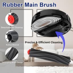 17 STKS Accessoires Kit gescht voor eufy Omni S1 Pro/Omni S1 Robot Stofzuiger, Vervangende Onderdelen Hoofdborstel, Rolling Mop, Zijborstel, Wasbaar Filter, Stofzak — thumbnail 5