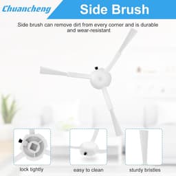 Accessoires Kit gescht Voor Dreame D9 Stofzuiger Onderdelen, Inclusief 1 Hoofdborstel, 6 Side Borstel, 4 Filters, 4 Mop Doek, 2 Reinigingsborstel — thumbnail 4