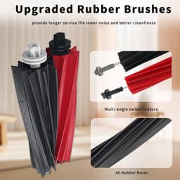 2 Stuks Afneembare Hoofdborstel geschikt voor Roborock S8/S8+/S8 Pro/G20 - Stofzuiger onderdeel - Roller Borstel - Robotstofzuiger Onderdelen — thumbnail 2