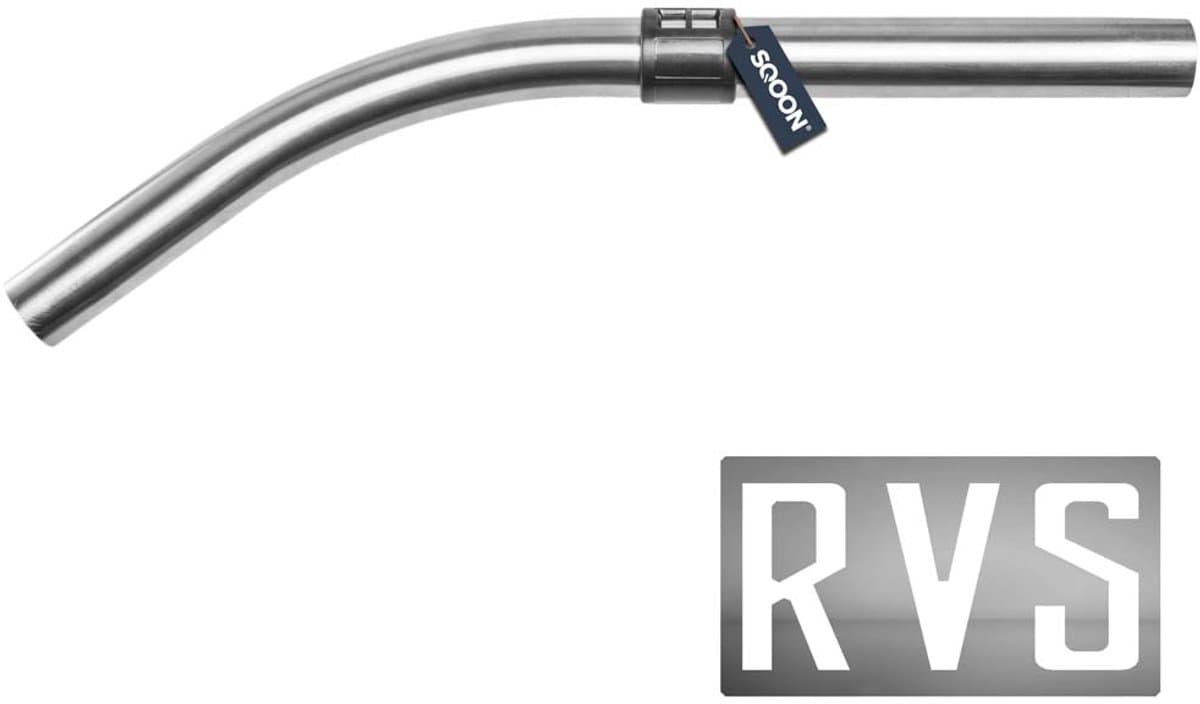 SQOON® Zuigbuis – 49 cm – Met Luchtregelaar – Geschikt voor Numatic - RVS - Gebogen — afbeelding 1