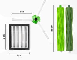 Onderhoudspakket XXL - Geschikt voor iRobot Roomba - 6x Stofzuigerzakken - 5x Hepa filter - 5x Zijborstel - 2x Roller - Geschikt voor iRobot Roomba Onderdelen - i7 i7+ i3 i3+ i4 i4+ i5 i5+ i6 i6+ i8 i8+ E5 E6 E7 — thumbnail 5