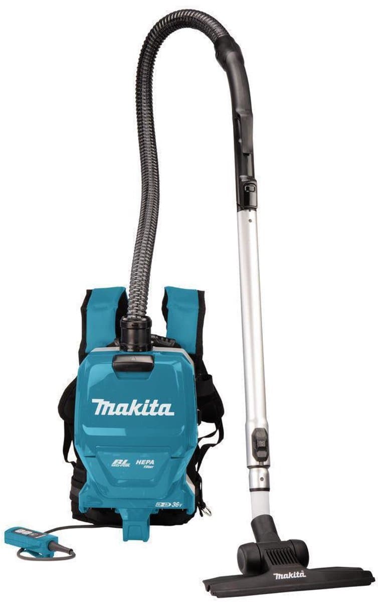 Makita DVC261ZX22 Accu Rugstofzuiger 2x18V Basic Body — afbeelding 1