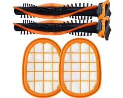2x Hoofdborstel en 2x Filter set geschikt voor Philips SpeedPro Max - Vervanging onderdeel accessoires CP0663 / CP0667