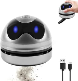 Tafelstofzuiger, mini-tafelstofzuiger, kleine handstofzuiger, USB-oplaadbare stofzuiger, draagbaar, hoog zuigvermogen, elektrische stofreiniger, tafelstofzuiger, mini voor desktop, kantoor, auto — thumbnail 1
