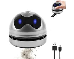 Tafelstofzuiger, mini-tafelstofzuiger, kleine handstofzuiger, USB-oplaadbare stofzuiger, draagbaar, hoog zuigvermogen, elektrische stofreiniger, tafelstofzuiger, mini voor desktop, kantoor, auto