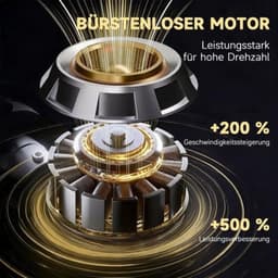 Handstofzuiger, 28000 PA autostofzuiger, 4-in-1 autostofzuiger met borstelloze motor, 3 standen, mini-stofzuiger zonder kabel, voor dierenharen, auto, huishouden — thumbnail 3