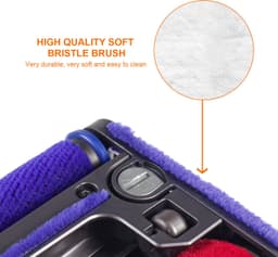Pluche Strips Set van 3 - Stofzuiger Borstel voor Dyson V6/V7/V8/V10/V11/V12/V15 - Zelfklevende Strip - Zachte Pluche Band - Geschikt voor DC58/DC59/DC62/DC72 - Stofzuigerborstel — thumbnail 3