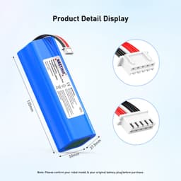 Stofzuigeraccu - 14,4V 5200mAh - Li-ion - voor Ecovacs Deebot — thumbnail 3