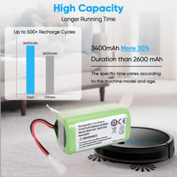 Stofzuigeraccu - 14,4V - 3400mAh - Li-ion — thumbnail 5