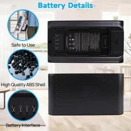 Stofzuigeraccu - 21,6V 3000mAh - Li-ion - Compatibel met Shark — thumbnail 2