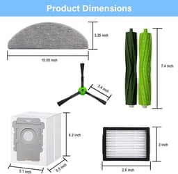 Compatibel Geschikt voor de iRobot Roomba Combo i5, i5+, Combo j5 en j5+ robotstofzuiger accessoirekit. — thumbnail 4