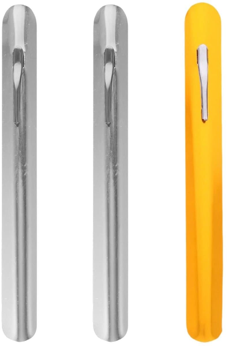 Metaal Kruimelveger - Kruimelreiniger Tafel - Tafels Schoonmaken - Met Pocket Clip - 15 cm - Diverse kleuren — afbeelding 1
