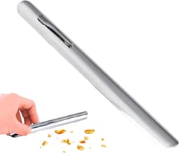 Tafelkruimel - Kruimelveger metaal - Snel tafel reinigen - Roestvrij duurzaam metaal - 15 cm lengte - Zilver — thumbnail 1