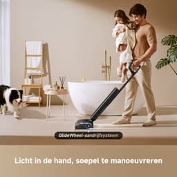 Dreame T14 Pro Wet and Dry Stofzuiger - Stofzuigen en dweilen tegelijk - Zelfreinigend op 95°C - Huisdierenhaar - Onder meubels 180° - Lichtgewicht - Stuurbekrachtiging - Geur- en streepvrij - Automatisch schoonmaakmiddel - 25000 Pa zuigkracht — thumbnail 5