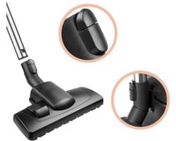 Vloerzuigmonden voor Miele S 8340, S8340 EcoLine en PowerLine - compatibel met alle Miele-modellen - inclusief S1, CX1, C3, C2, C1, S8, S6, S5, S4, S2, S8000, S6000, S5000, S4000, S700, S500, S400, enz. - 35 mm binnendiameter