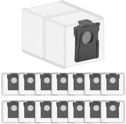15 stuks stofzakken voor Dreame X40/X50/X60, Mova E40/P10/P50/Z60, geschikt voor L-serie en D-serie robotstofzuigers - 4-laagse filtratie — thumbnail 1