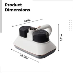 Matras Stofzuiger - Bedstofzuiger Mite Remover - Diepe Reiniging Bed - Dubbele Motoren UV-C Licht — thumbnail 5