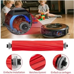 Dailygoods- Hoofdborstelaccessoires 3 Stuks - Compatibel met Roborock Q Revo/S7/S7 Plus/S7 MaxV - Reserveonderdelen - Rubber - Grondige Reiniging - Stofzuigerborstel — thumbnail 3