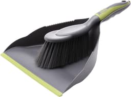 Bezem Stoffer Set - Kruimelborstel Vloer - Bureau Schoonmaken - Met Ophanggat - 325 cm - Grijs Groen — thumbnail 1