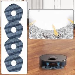 22-delige stofverwijderingsaccessoireset voor de EUFY X10 PRO OMNI robotstofzuiger - Inclusief 2 hoofdborstels + 4 zijborstels + 4 filters + 4 dweildoeken + 6 stofzakken + 1 flexibele borstel + 1 schroevendraaier - Filterreinigingstool — thumbnail 2