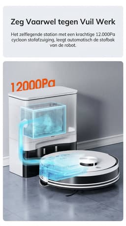 Homegoodies ILIFE A30 Pro Robotstofzuiger met Dweilfunctie - 5000Pa Zuigkracht - Zelfleegstation - 60 Dagen capaciteit - Met app — thumbnail 4