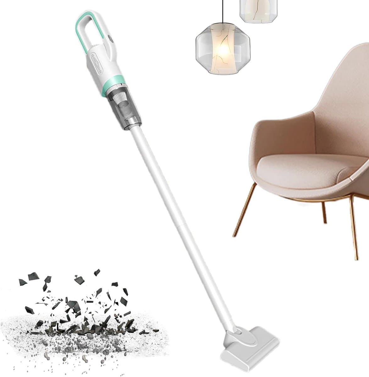 Draadloze Stofzuiger - Handstofzuiger Draagbaar - Auto en Huis Reinigen - Lichtgewicht Oplaadbaar - 113 x 21 x 10.5 cm — afbeelding 1
