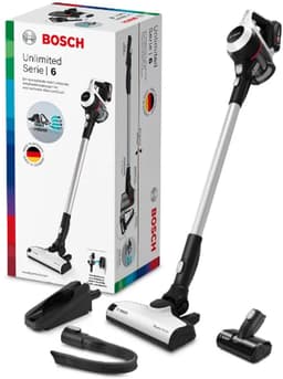 Bosch Serie 6 BKS611MTB steelstofzuiger & elektrische bezem Batterij/Accu Droog Zakloos Zwart, Wit — thumbnail 1