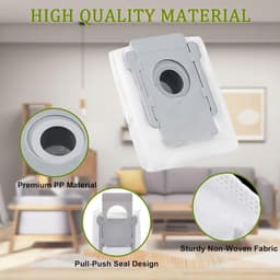 12 Stofzuigerzakken Geschikt voor iRobot Roomba i7 i7+ i8 i8+ i4 i4+ i6 i6+ j7 j7+ s9 s9+ E5 E6 E7, Vervangende Zakken Geschikt voor Roomba I/S/J-Serie, Accessoires Geschikt voor Roomba i7 Stofzuiger — thumbnail 4