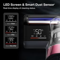 JIMMY BX8 Matrasstofzuiger, met UV-licht, 600 W krachtige zuigkracht, ultrageluid, heteluchttechnologie, LED-scherm en slimme stofsensor, grijs - EU-stekker — thumbnail 2