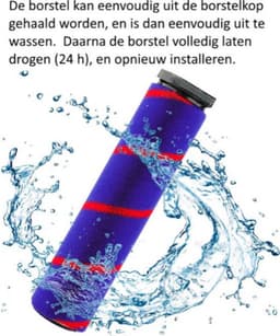 ZUVO Zuigmond met zachte rolborstel - Vacuum cleaner - Geschikt voor Dyson V7 / V8 / V10 / V11 / V15 - Met Led Licht — thumbnail 5